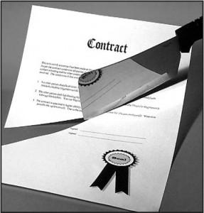 contract - cut